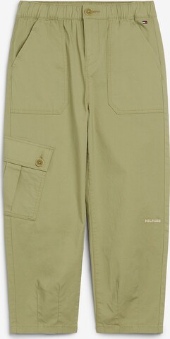 TOMMY HILFIGER Lużny krój Spodnie w kolorze zielony: przód