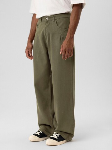 Dandalo - Pierna ancha Pantalón plisado 'Rafael' en verde