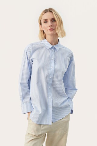 Part Two Blouse 'Savanna' in Blauw: voorkant