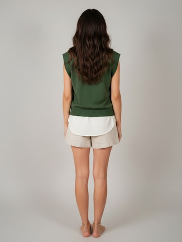 Pull-over 'Gilet manou' WEARABLE STORIES en vert