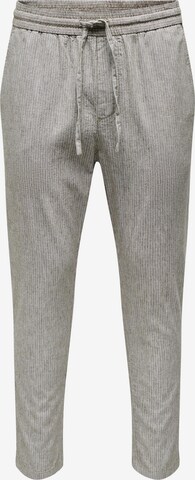 Regular Pantalon 'Linus' Only & Sons en gris : devant