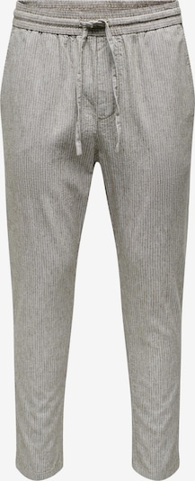 Pantaloni 'Linus' Only & Sons pe gri / alb murdar, Vizualizare produs
