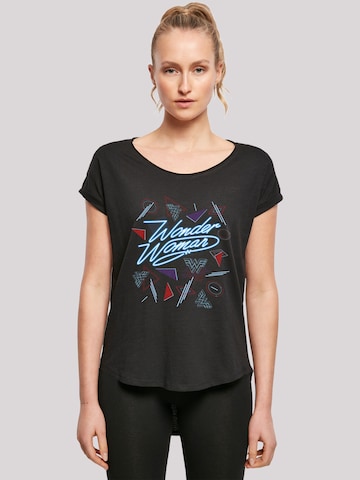 F4NT4STIC Shirt 'DC Comics Wonder Woman 84 80s Mix' in Black: front