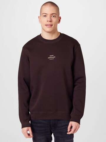 MADS NORGAARD COPENHAGEN Sweatshirt in Brown: front