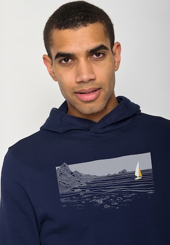 GREENBOMB Sweatshirt 'Nature Cliffsail' in Blauw