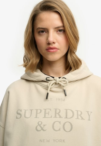 Superdry & Co Sweatshirt 'Luxe Casual' in Beige