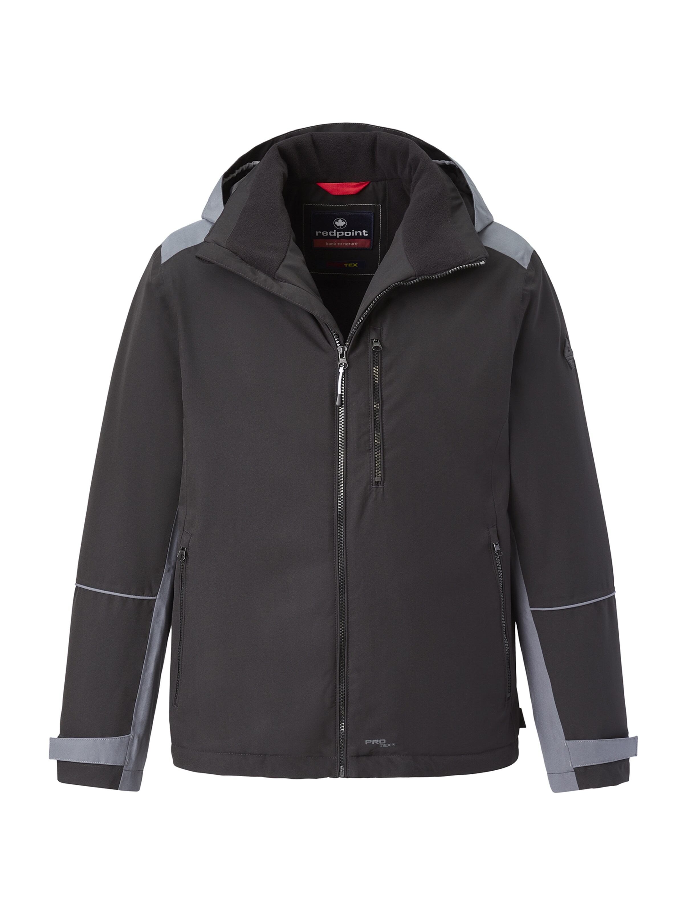 REDPOINT Outdoorjacke in Schwarz: Vorderseite
