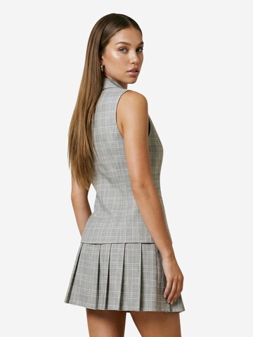 I AM Suit vest 'Gilet check  25993' in Grey