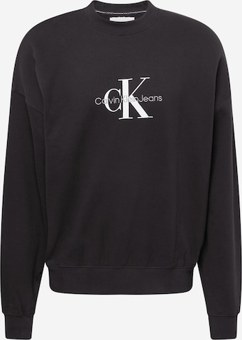 Calvin Klein Jeans Sweatshirt in Black: front