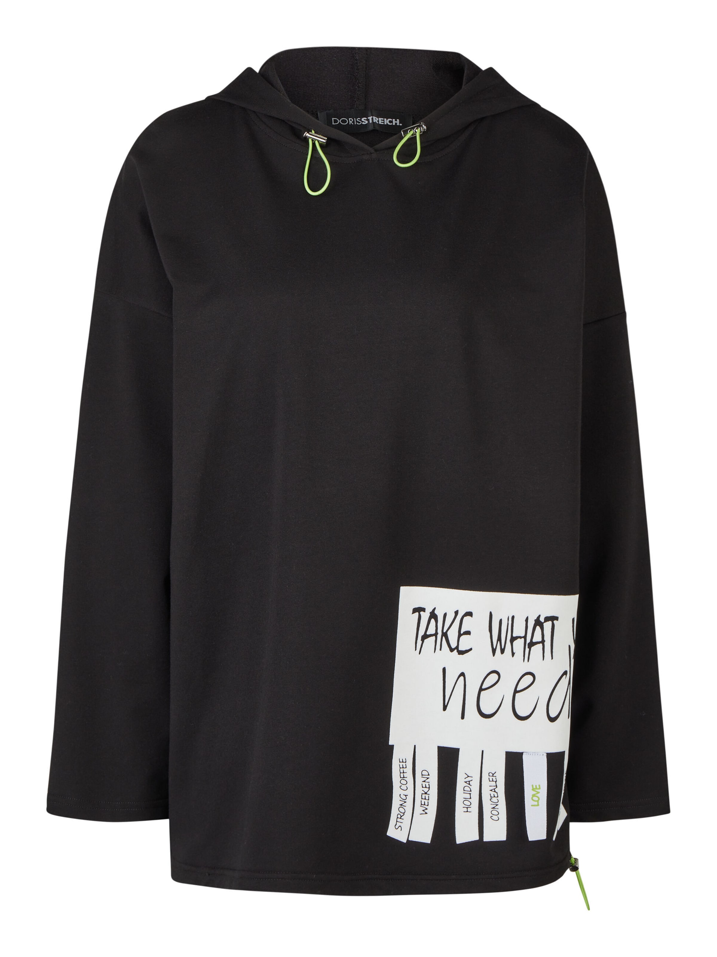Doris Streich Sweatshirt in Schwarz: Vorderseite
