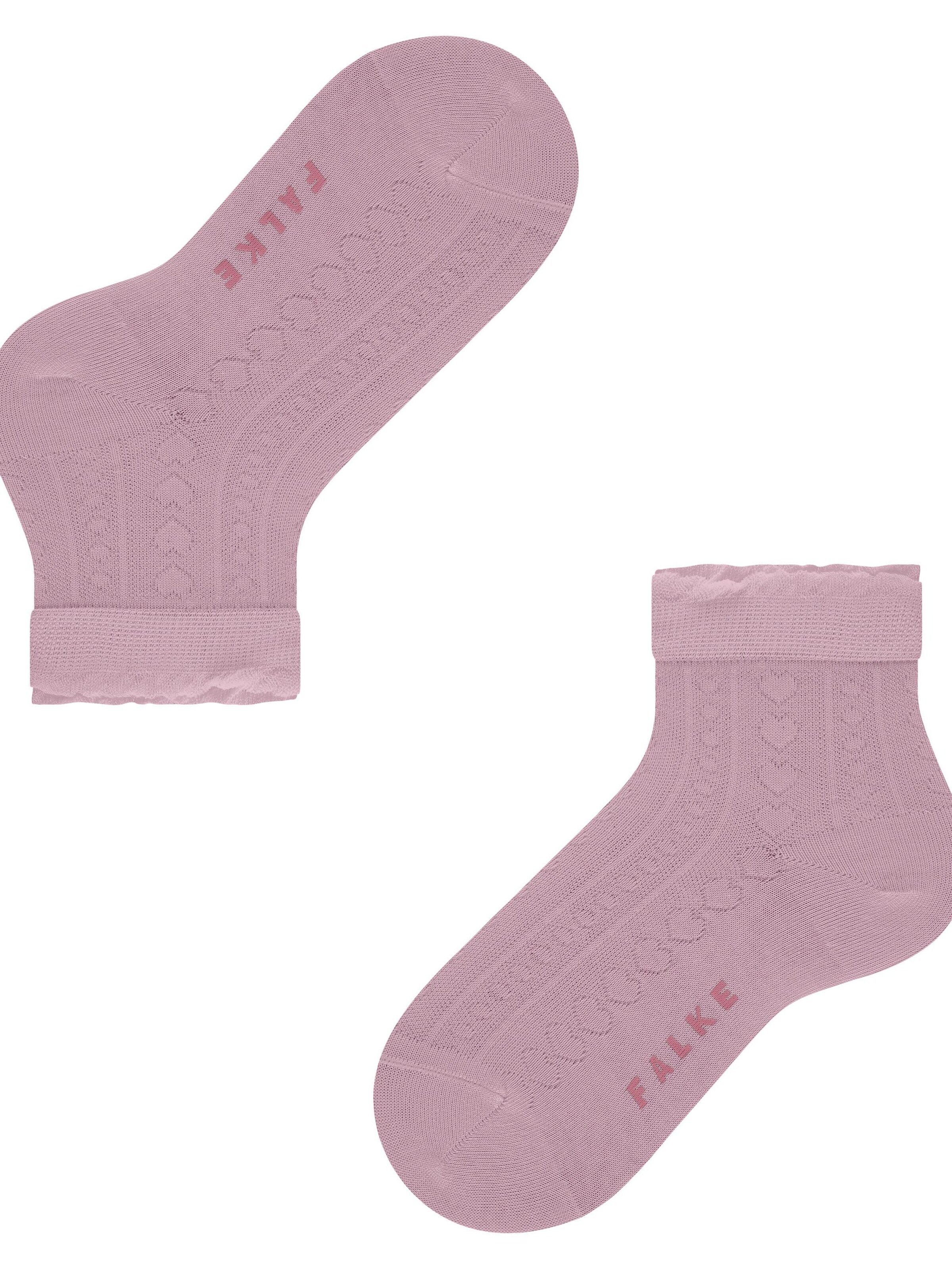FALKE Socken 'Romantic Net'‌‌‌‌‌‌‌‌ in Pink: Vorderseite
