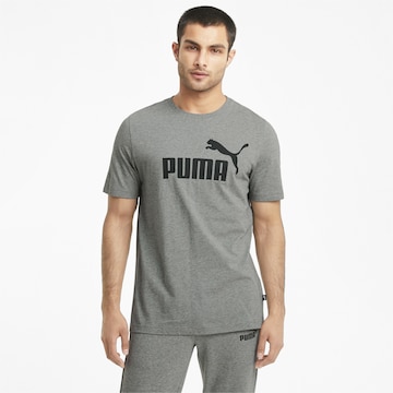 PUMA قميص عملي 'Essential' بلون رمادي: الأمام