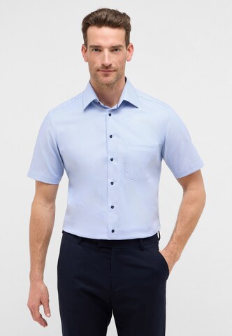 ETERNA Regular fit Zakelijk overhemd in Blauw: voorkant