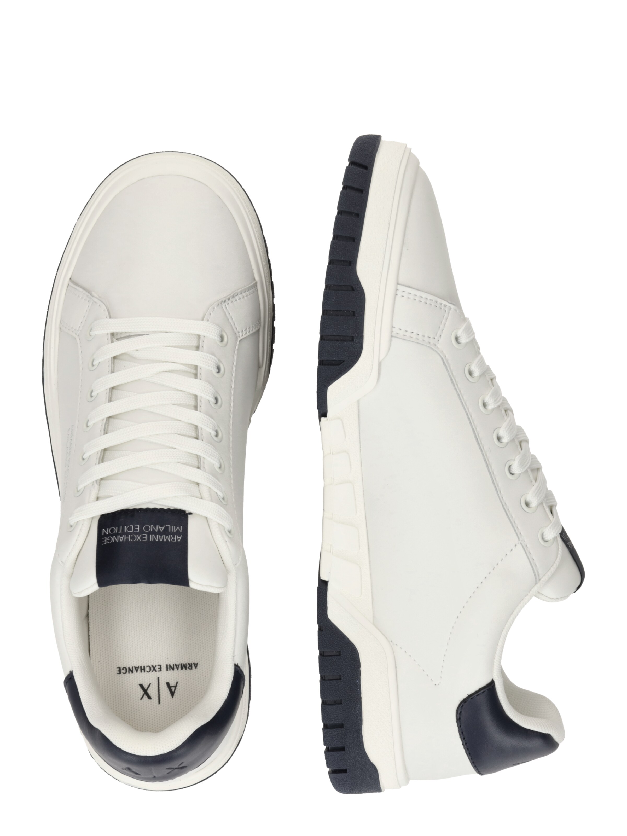 Amazon.com | A|X Armani Exchange Men's Elevated Stripe Logo Colorblock  Action Leather Sneaker, White, 10.5 | Fashion Sneakers