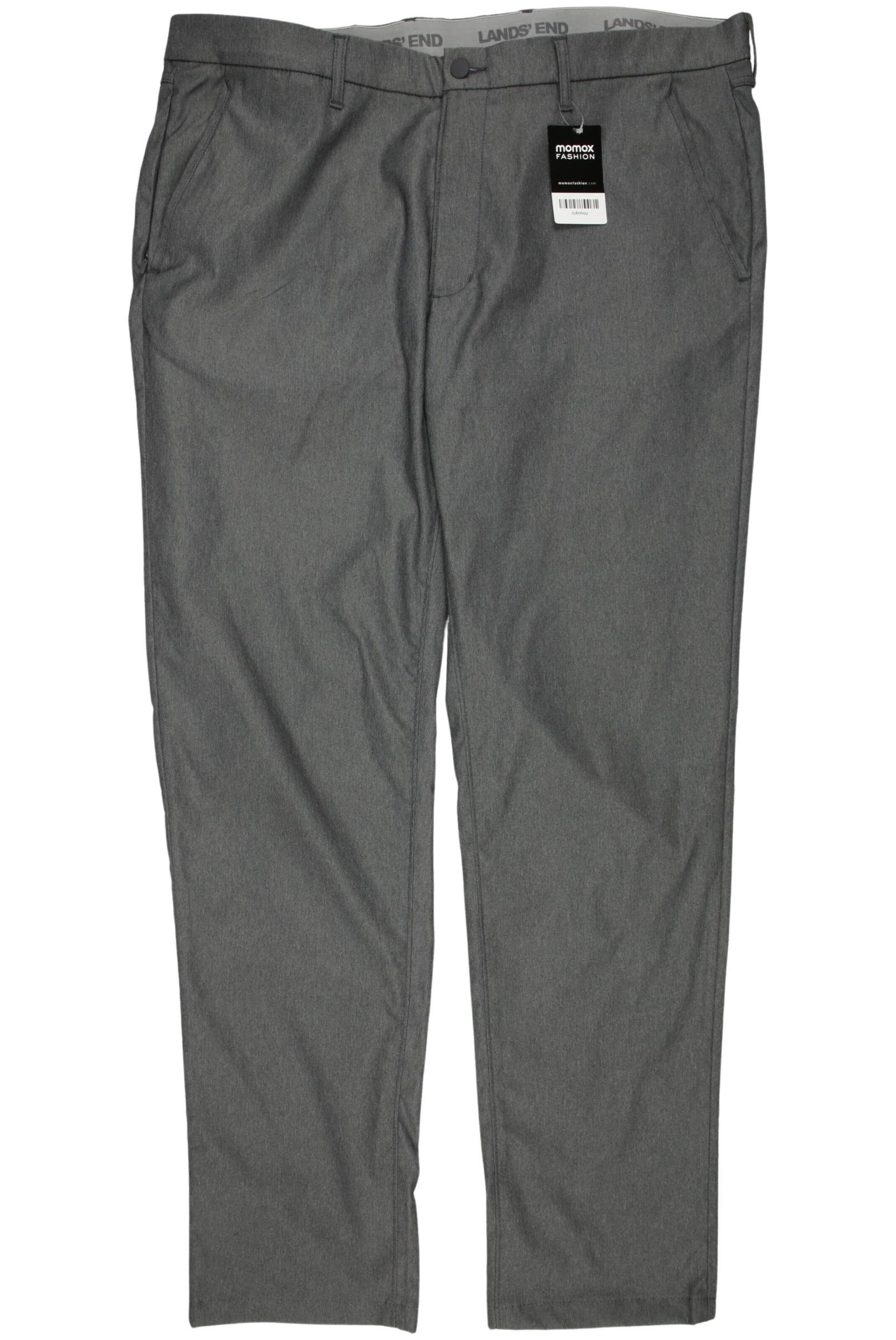Lands‘ End Stoffhose 42 in Grau: Vorderseite