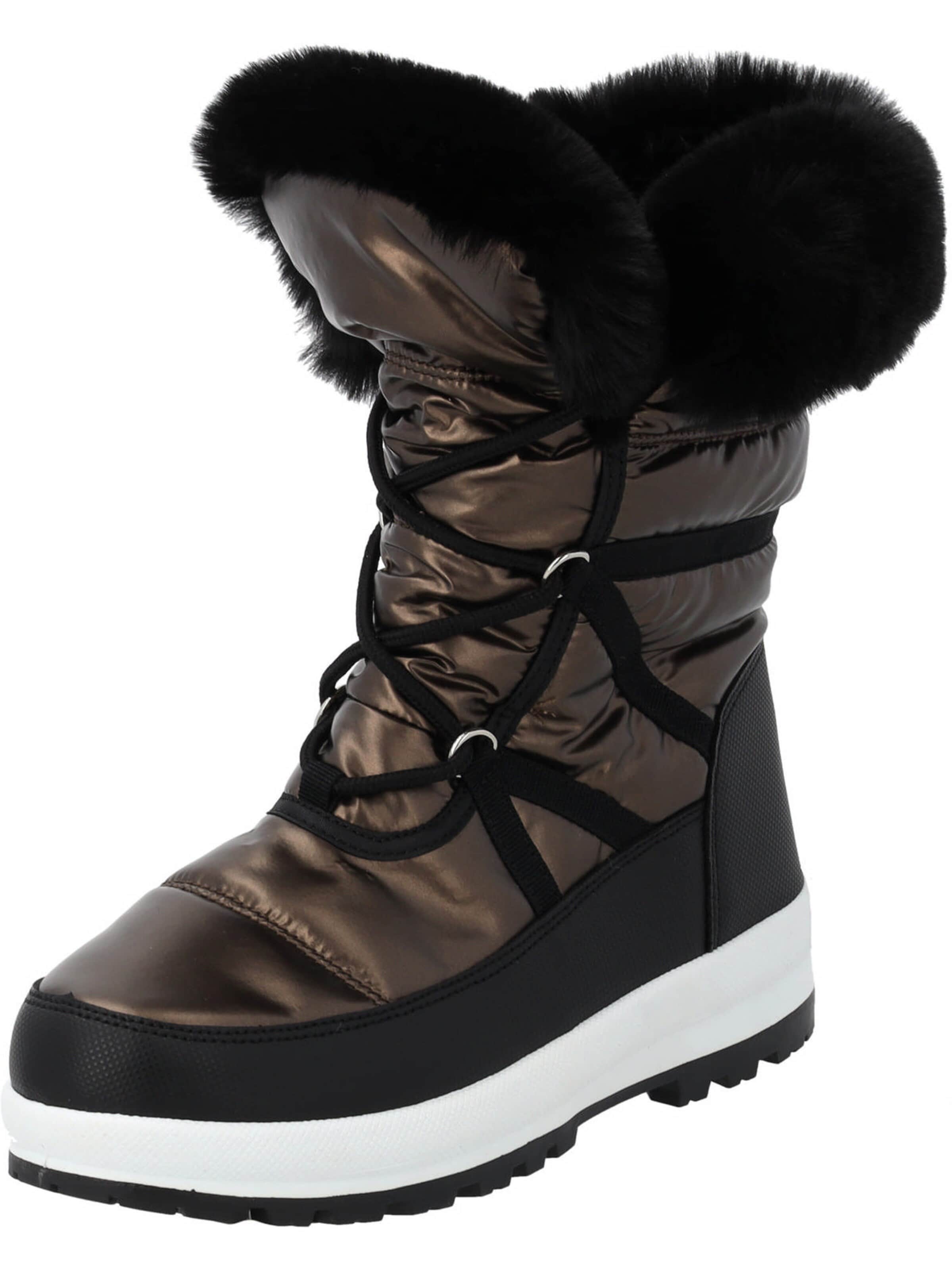Palado - Botas de nieve 'Nexea' en marrón: frente