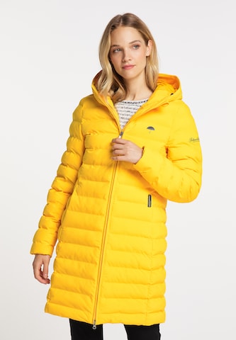 Schmuddelwedda - Abrigo de invierno en amarillo: frente