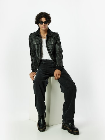 INDICODE JEANS Regular fit Between-Season Jacket 'Aaron' in Black