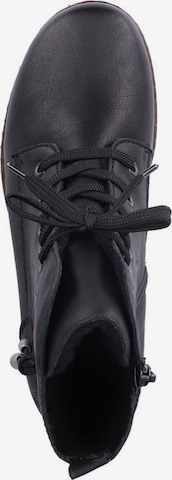 Rieker Lace-Up Ankle Boots in Black