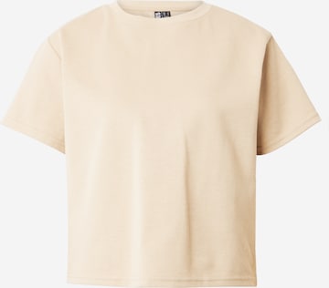 PIECES Shirt 'PCSKYLAR' in Beige: front