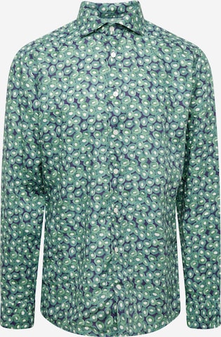 ETON Regular fit Button Up Shirt in Green: front