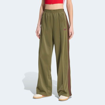 ADIDAS ORIGINALS Loose fit Pants 'Firebird' in Green: front