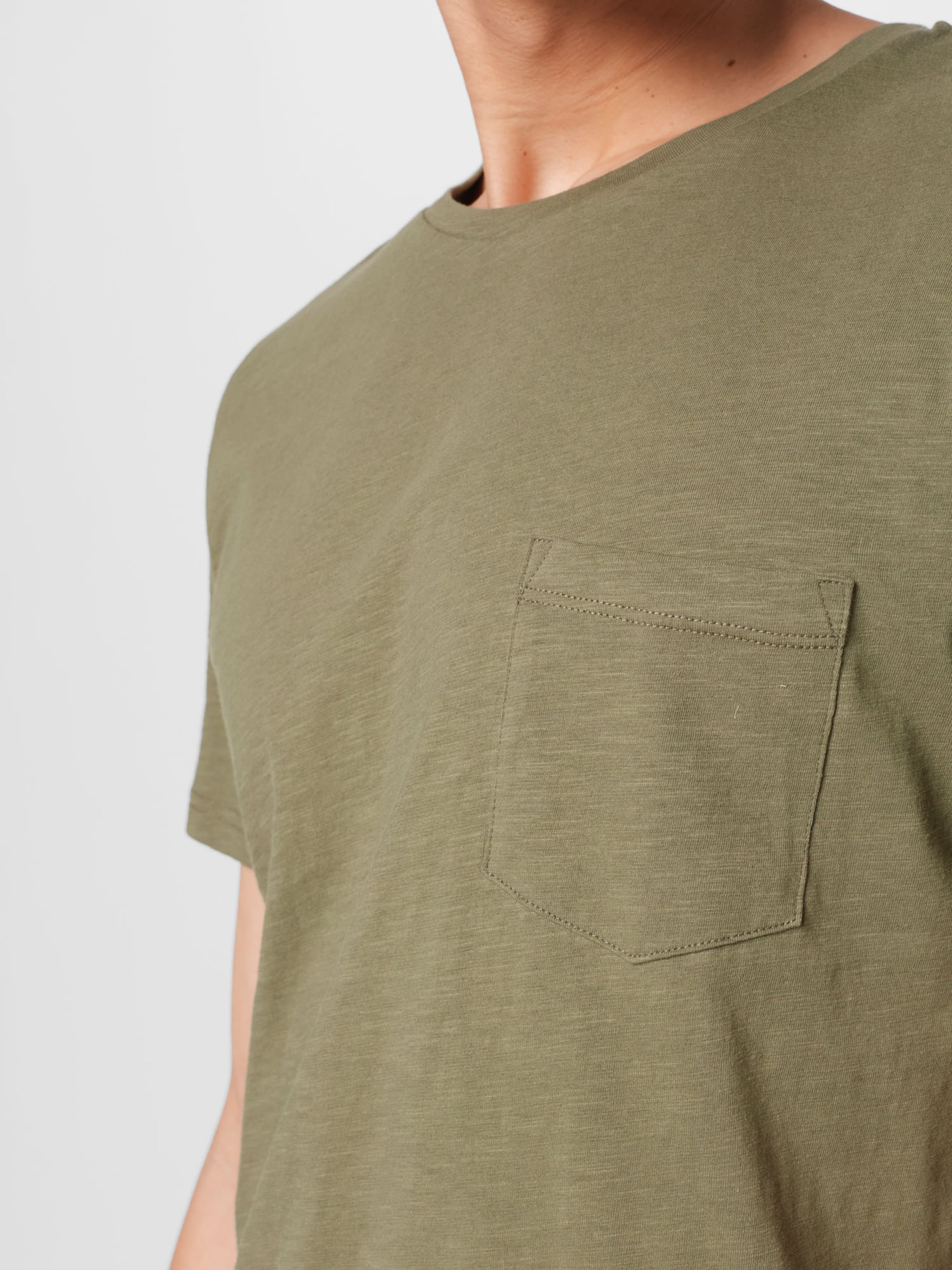 Männer Shirts By Garment Makers T-Shirt in Khaki - QM56383