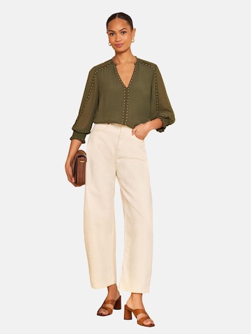 Camicia da donna di love & roses in verde: frontale