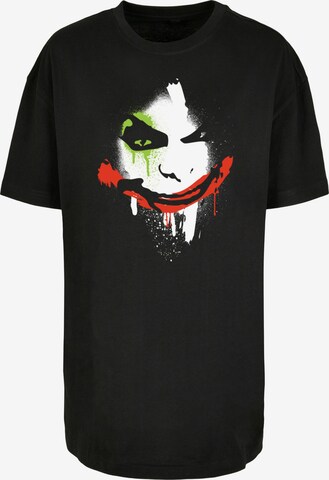 F4NT4STIC Shirt 'DC Comics Batman City Joker Face' in Zwart: voorkant