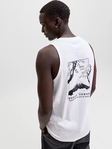 T-Shirt 'JJSUNSET' JACK & JONES en blanc : devant