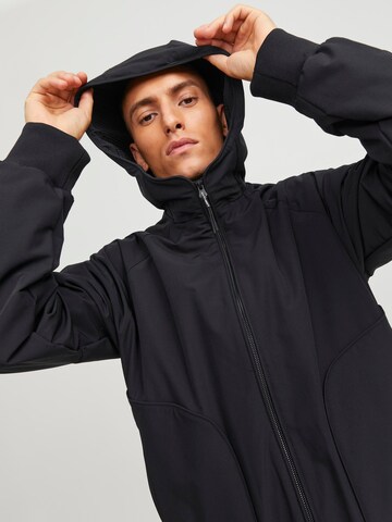 JACK & JONES Between-Season Jacket 'TRACK' in Black