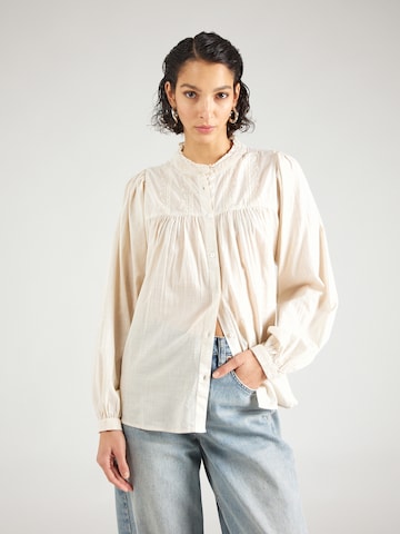 Lollys Laundry Bluse 'Cara' i beige: forside