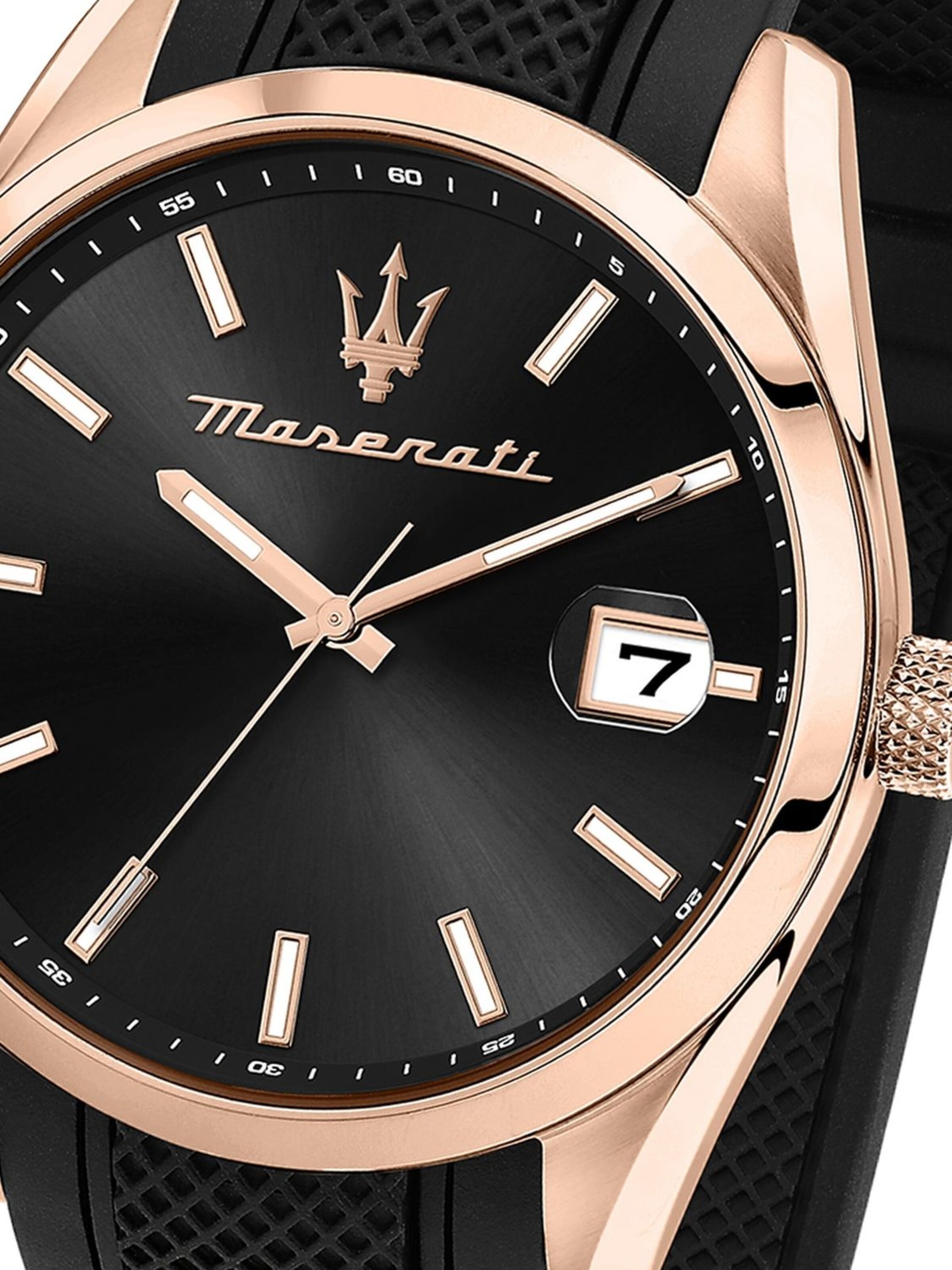 Montre à affichage analogique Maserati en noir