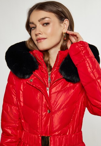 Manteau d’hiver faina en rouge