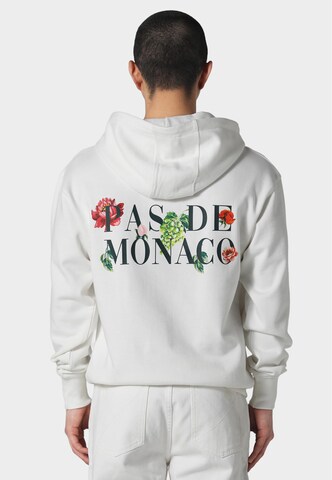 Sweat-shirt Pas De Monaco en blanc : devant