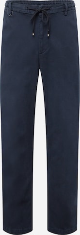 Regular Pantalon chino 'Kane' BOSS Black en bleu : devant