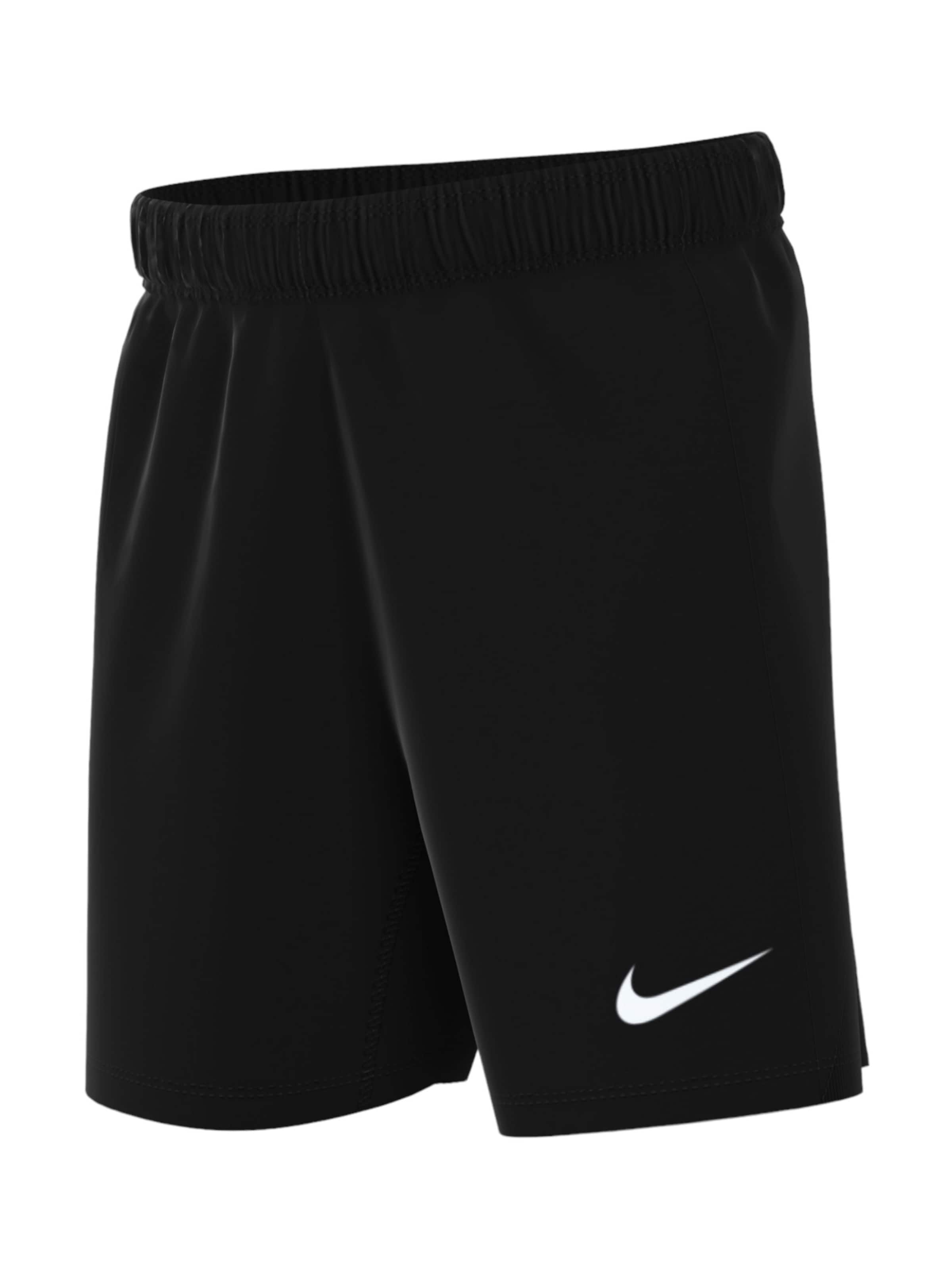 NIKE Regular Workout Pants in Black: front