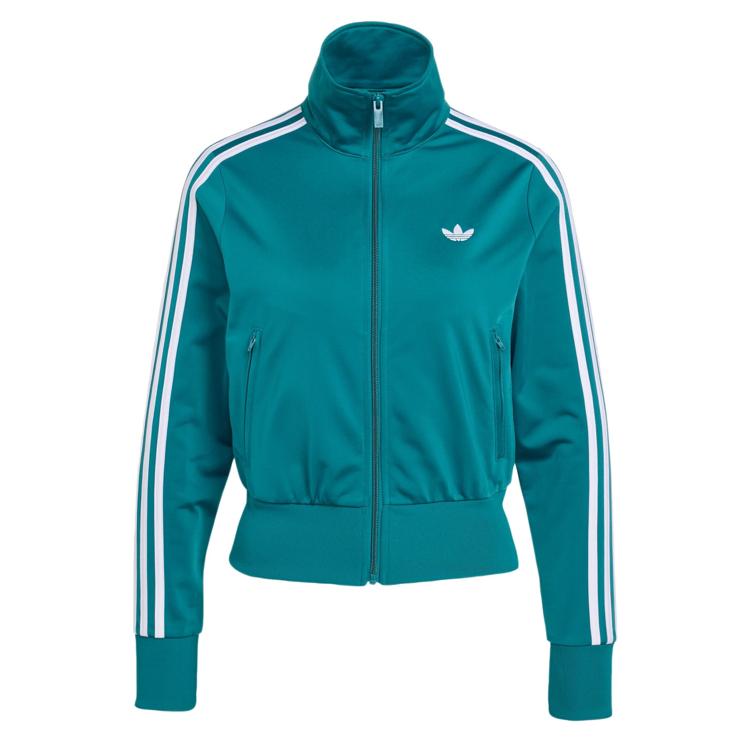 ADIDAS ORIGINALS - Sudadera con cremallera 'Firebird Classic' en verde: frente