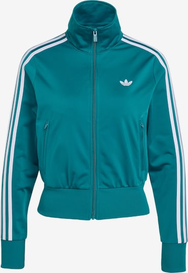 ADIDAS ORIGINALS Sweatjacke 'Firebird Classic' in petrol / weiß, Produktansicht