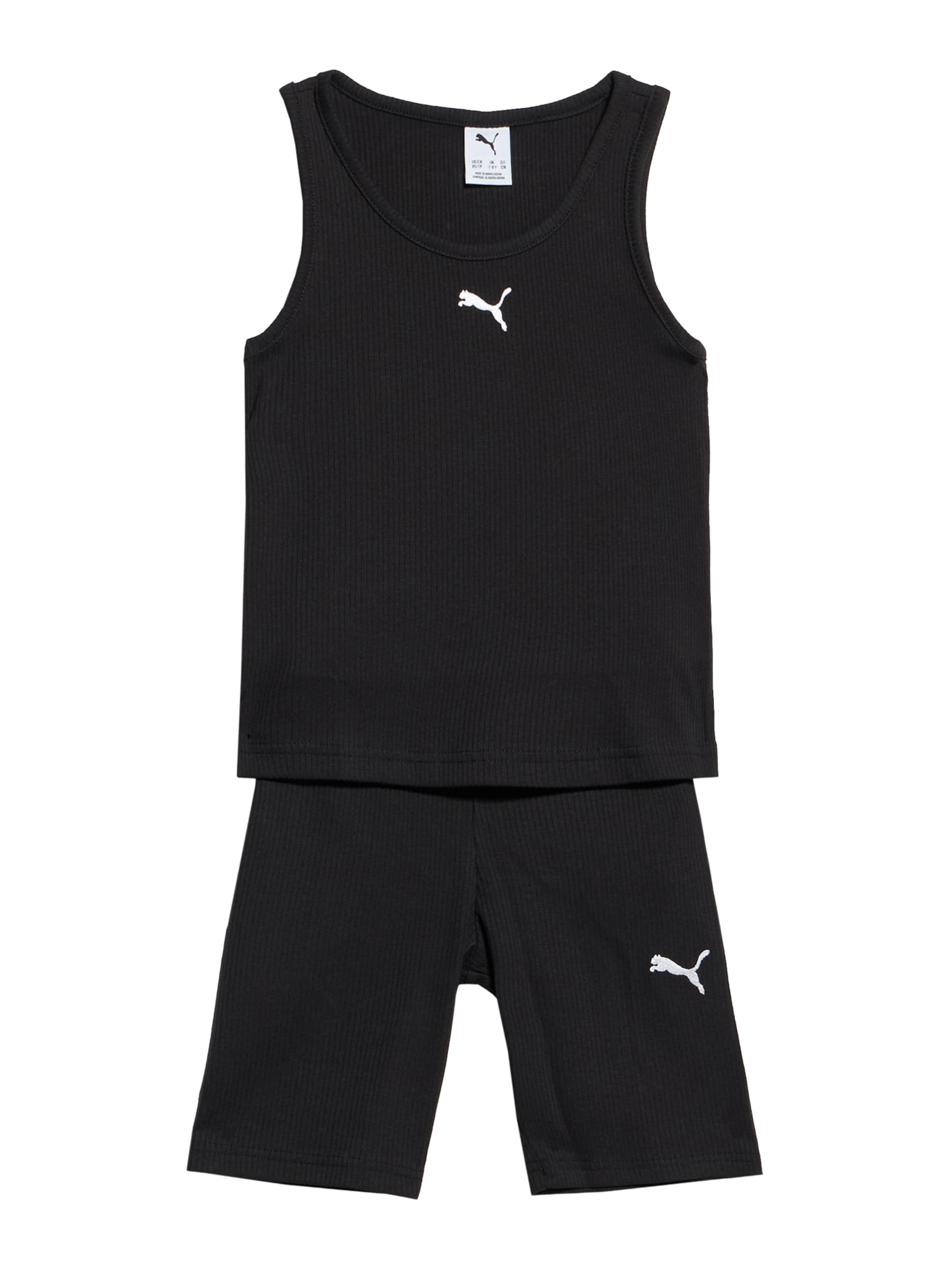 PUMA Zestaw 'ESS' w kolorze czarny: przód