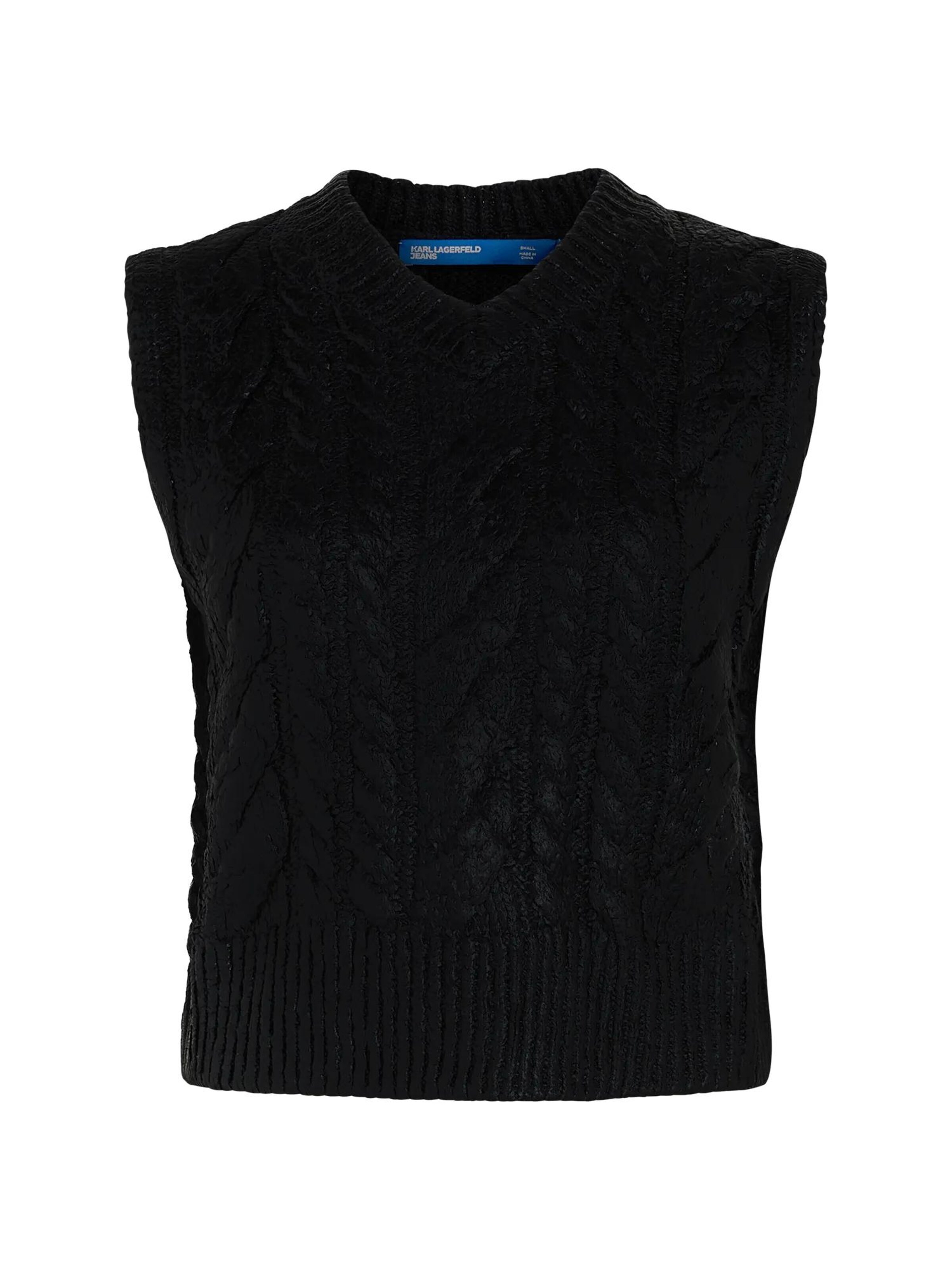 KARL LAGERFELD JEANS Pullover i sort: forside