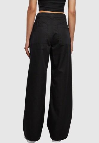 Urban Classics Wide leg Broek in Zwart