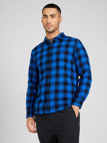 QS Slim fit Button Up Shirt in Blue: front