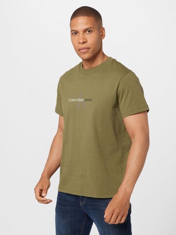 Calvin Klein Jeans Shirt in Green: front