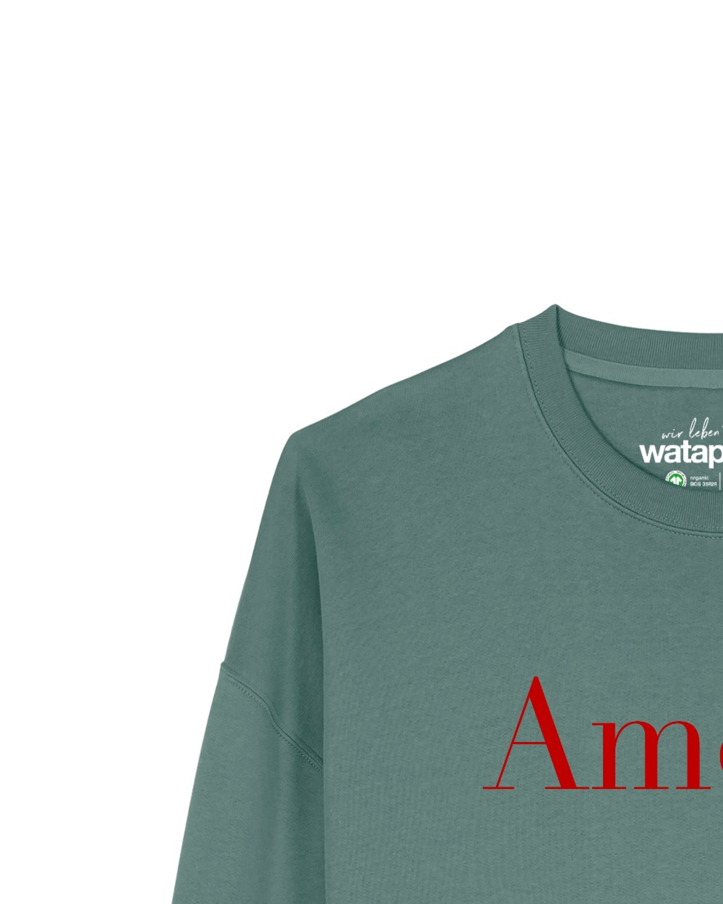 Watapparel Sweatshirt 'Amore' in Grün
