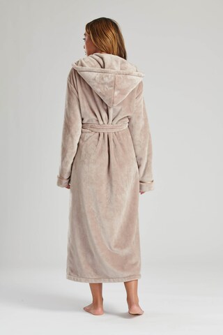 Loungeable Bademantel lang in Beige