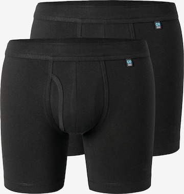 SCHIESSER Boxer shorts 'Long Life Cotton' in Black: front