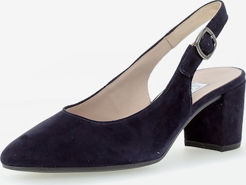 GABOR Slingback Pumps in Blue: front