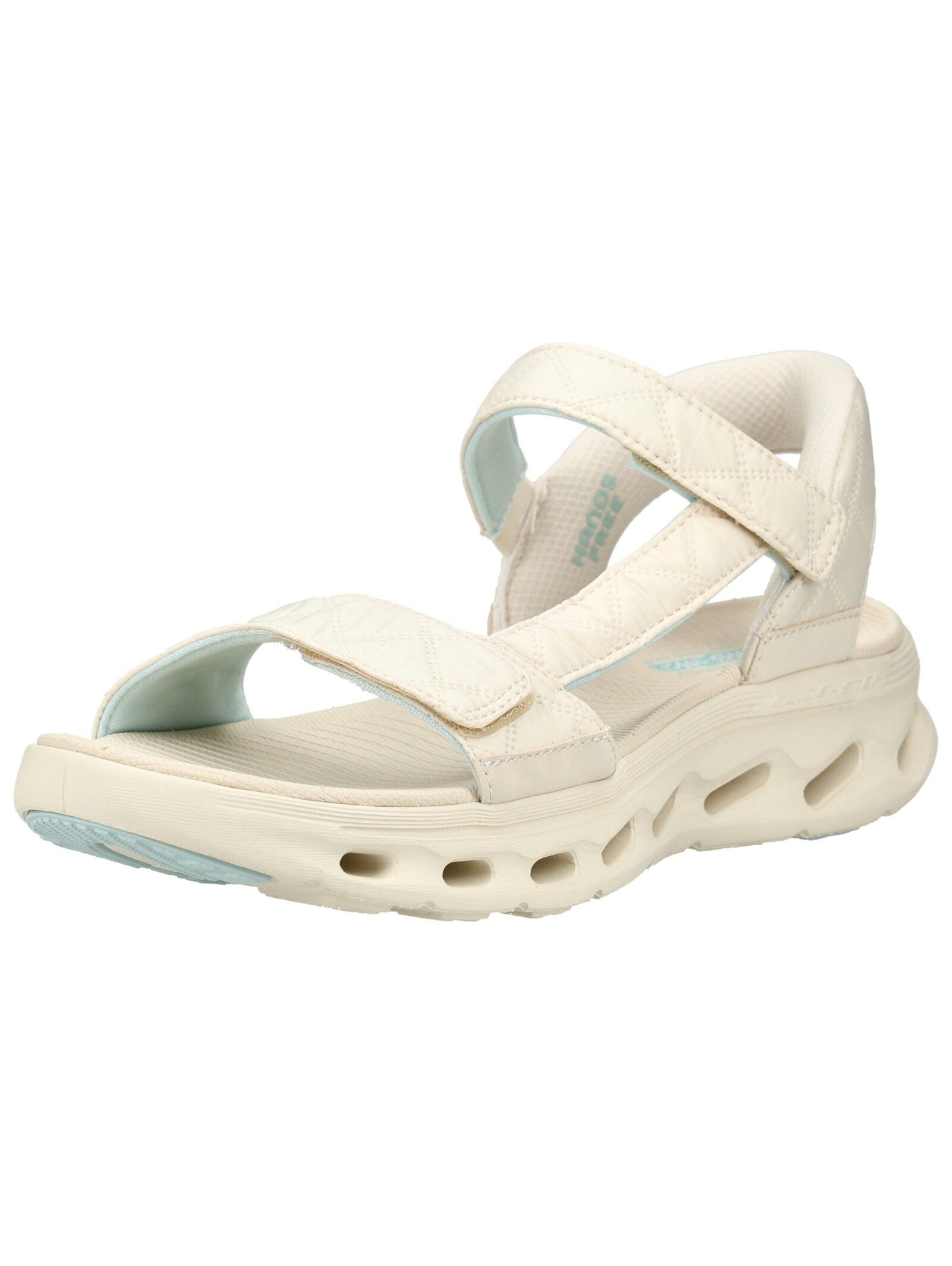 SKECHERS Sandalen met riem in Beige: voorkant