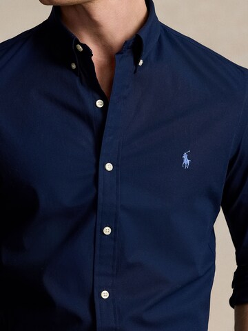 Slim fit Camicia di Polo Ralph Lauren in blu